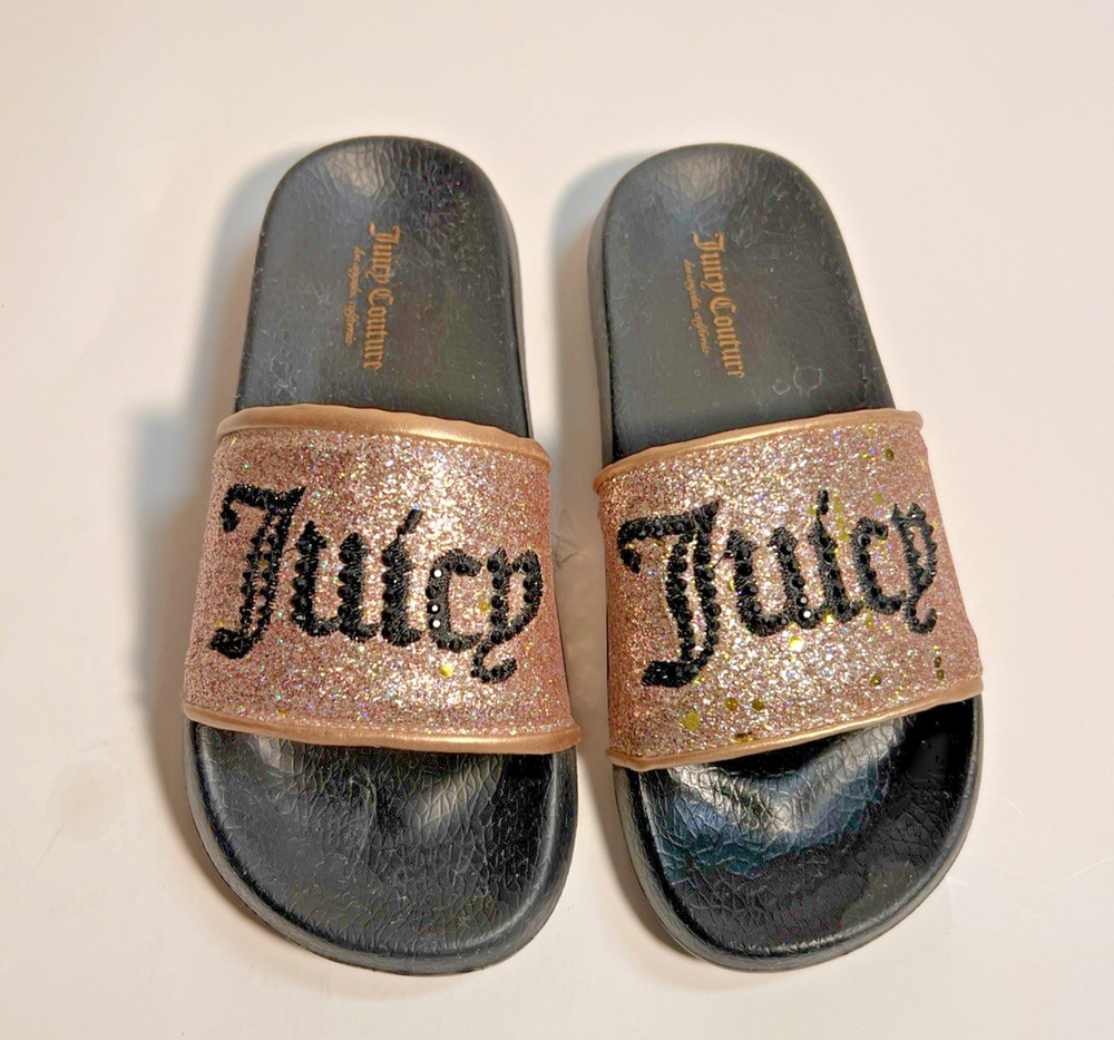Juicy Couture Hollywood Slides Girls/Kids Size 13